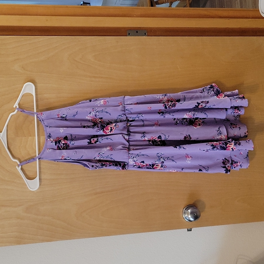Lavender Floral Dress Size M